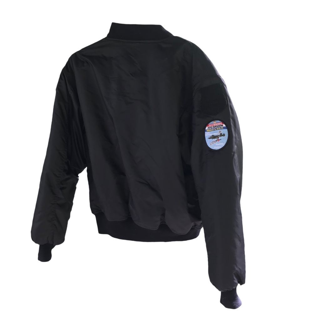 Ultra Force MA-1 Men’s Black/Orange Reversible Bomber Flyer Jacket Medium - Picture 2 of 9